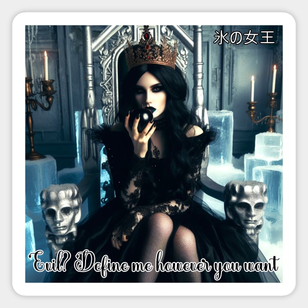 Goth Ice Queen - Define Me Sticker by PlayfulPandaDesigns